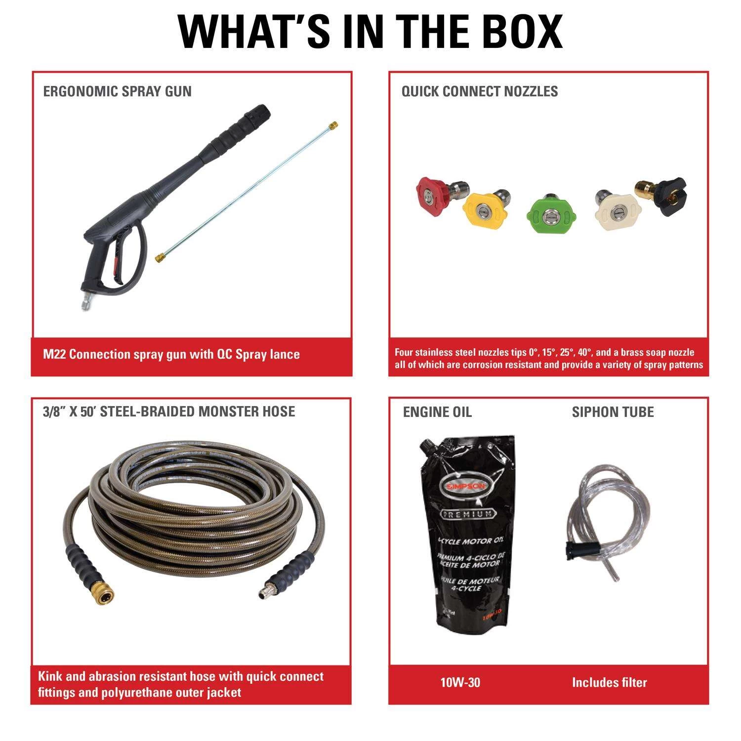 Simpson PowerShot PS60843 CRX 4400 Psi Gas 4 Gpm Pressure Washer 7 Simpson PowerShot PS60843 CRX 4400 Psi Gas 4 Gpm Pressure Washer - Image 7