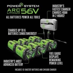 EGO Power+ Z6 ZT5207L 52 In. 56 V Battery Zero Turn Riding Mower Kit (Battery & Charger) W/ SIX 12.0 AH BATTERIES -Gardens and Horticulture 01bbfca4 e139 4d86 8013 d98e6d97dce9