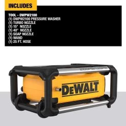 DeWalt DWPW2100 OEM Branded 2100 Psi Electric 1.2 Gpm Pressure Washer 9 DeWalt DWPW2100 OEM Branded 2100 Psi Electric 1.2 Gpm Pressure Washer -Gardens and Horticulture 036f10c5 ce07 4157 b8a4 e1aba2345ad7