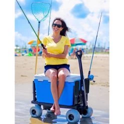 Mighty Max Cart Beach Cart Plastic Folding Utility Wagon -Gardens and Horticulture 0b2be5e2 9acc 47b5 89cb 6fac31bf8408