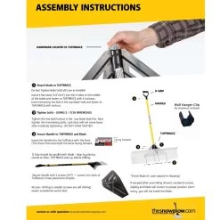 The Snowplow The Original 24 In. W X 56 In. L UHMW Snow Pusher -Gardens and Horticulture 0d85c845 dc24 489e a099 dce351723c57