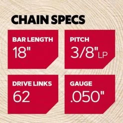 Oregon AdvanceCut S62 18 In. Chainsaw Chain 62 Links -Gardens and Horticulture 0f9ecb51 c7e7 49e5 ad05 91ac88391f22