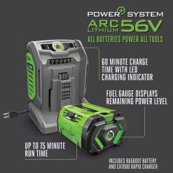 EGO Power+ LM2156SP 21 In. 56 V Battery Self-Propelled Lawn Mower Kit (Battery & Charger) W/ 10.0 AH BATTERY -Gardens and Horticulture 12ed1a8f e7cd 458a 8dc6 0465b0078c1c