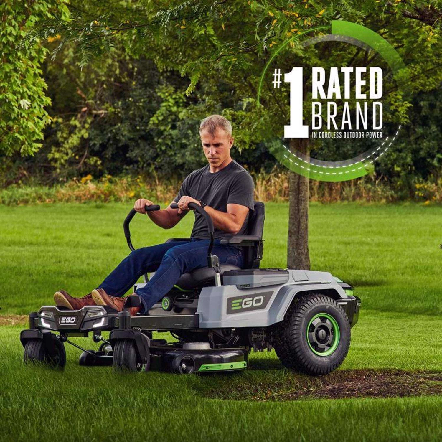 EGO Power+ Z6 ZT4204L 42 In. 56 V Battery Zero Turn Riding Mower Kit (Battery & Charger) W/ FOUR 10.0 AH BATTERIES 3 EGO Power+ Z6 ZT4204L 42 In. 56 V Battery Zero Turn Riding Mower Kit (Battery & Charger) W/ FOUR 10.0 AH BATTERIES - Image 3