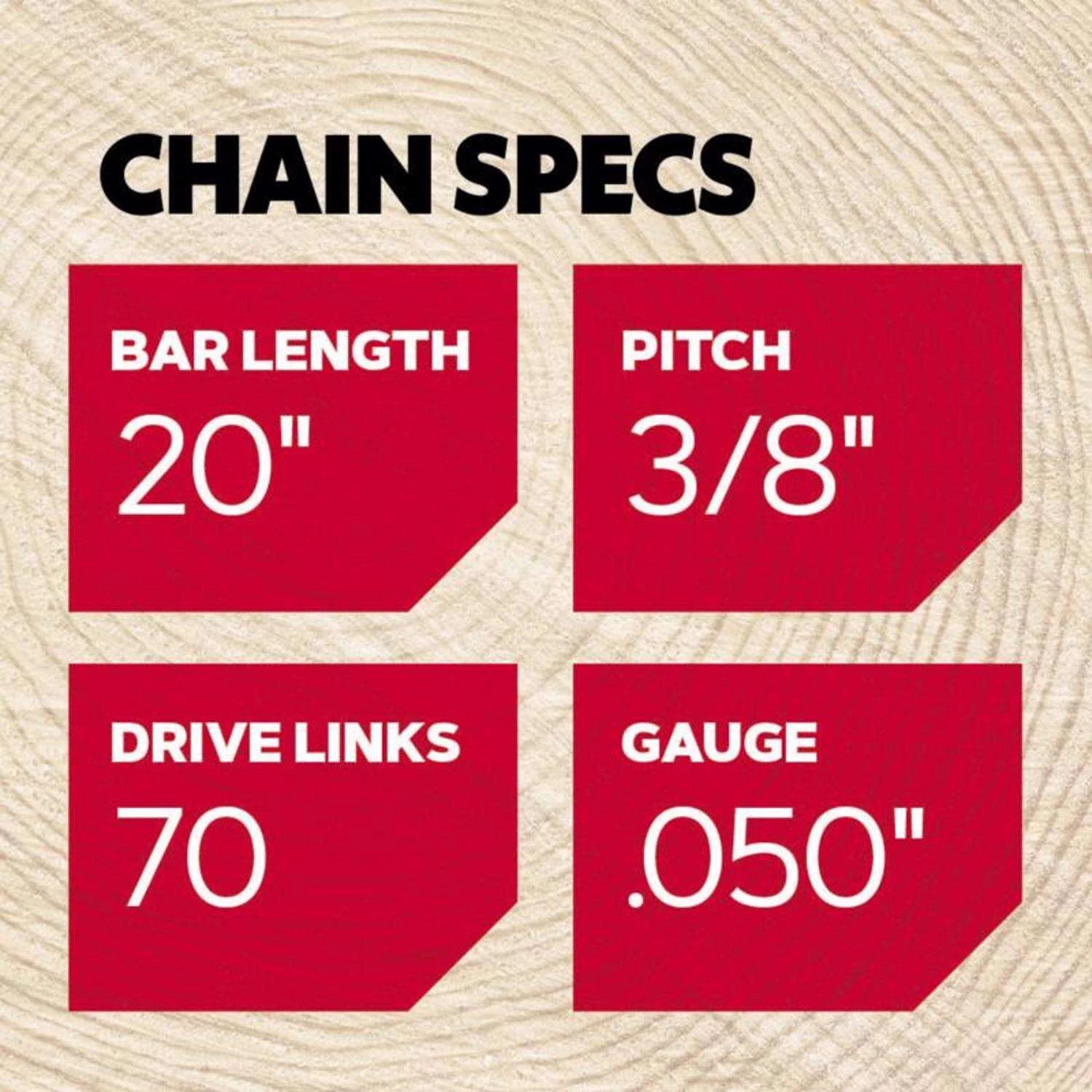 Oregon AdvanceCut D70 20 In. Chainsaw Chain 70 Links 3 Oregon AdvanceCut D70 20 In. Chainsaw Chain 70 Links - Image 3