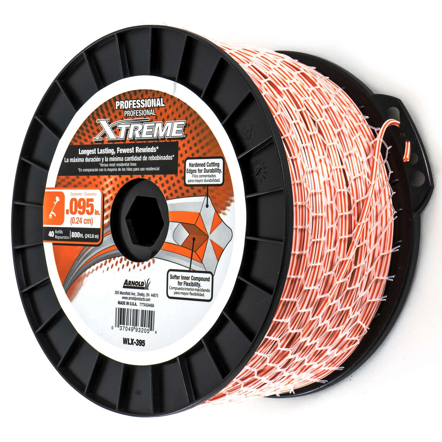 Arnold Xtreme Professional Grade .095 In. D X 800 Ft. L Trimmer Line 1 Arnold Xtreme Professional Grade .095 In. D X 800 Ft. L Trimmer Line