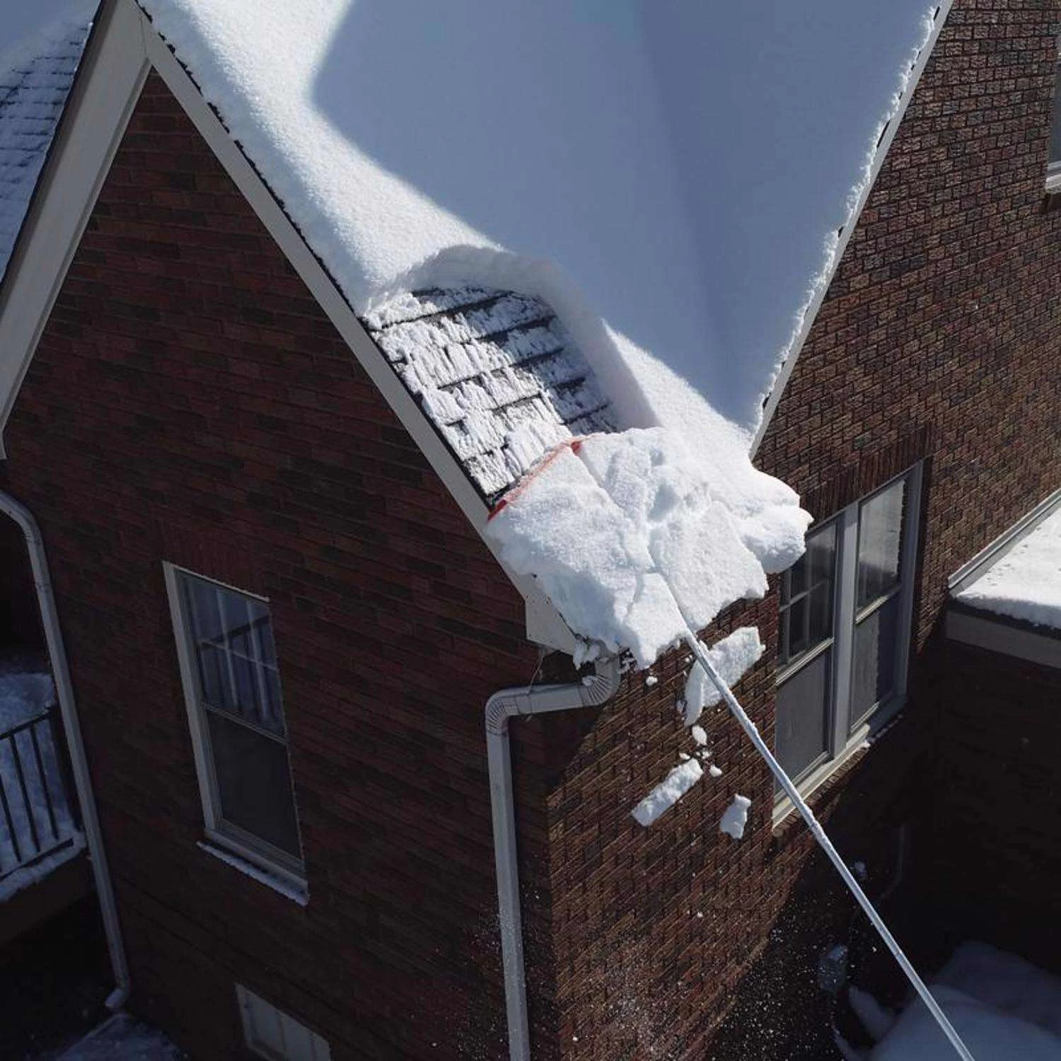 EZ Smart Snow 36 In. W X 1 Ft. L Poly Roof Rake 6 EZ Smart Snow 36 In. W X 1 Ft. L Poly Roof Rake - Image 6