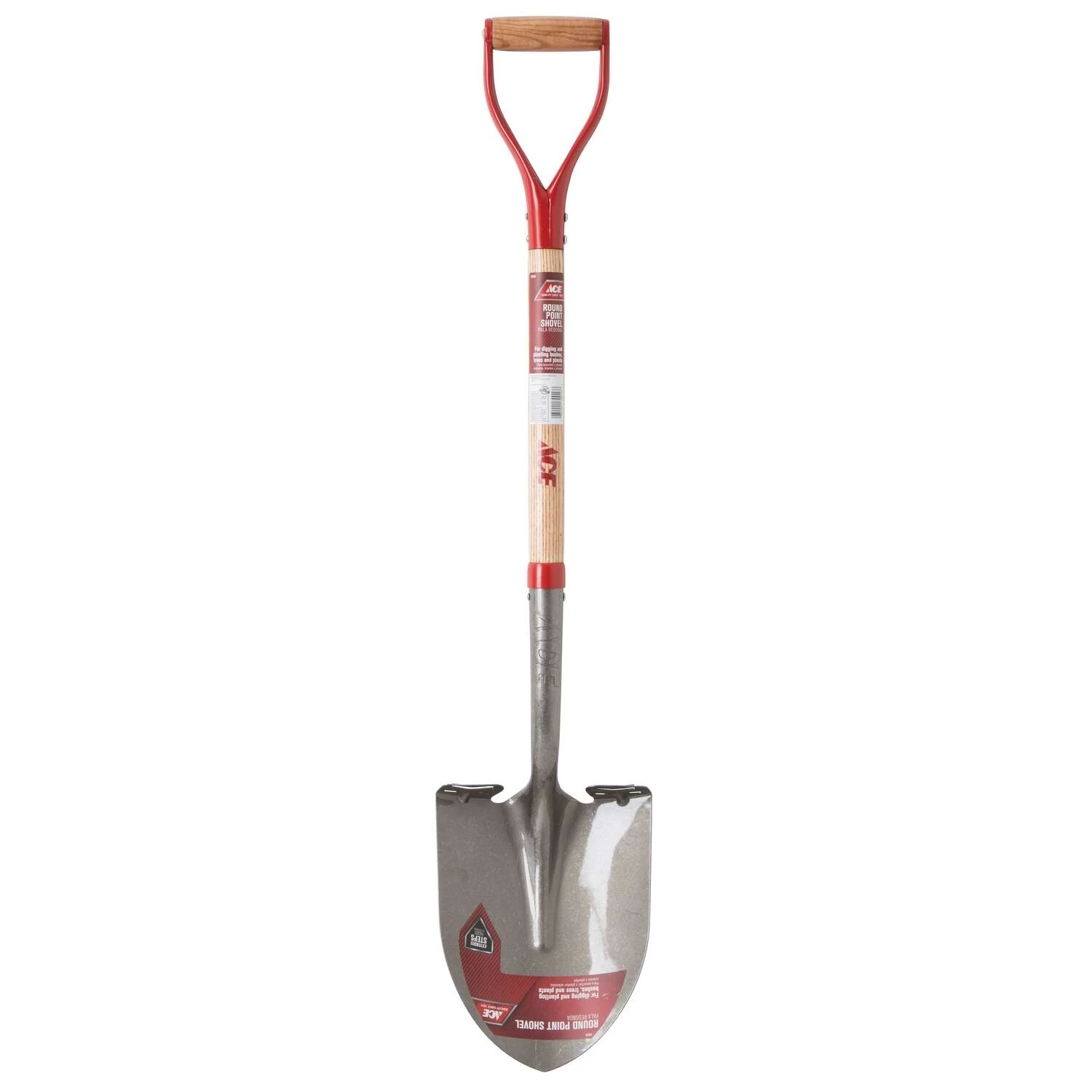Ace 41.5 In. Steel Round Digging Shovel Wood Handle