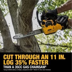 DeWalt Flexvolt 14 In. 35 Cc 60 V Battery Chainsaw Kit (Battery & Charger) -Gardens and Horticulture 1ef79373 ae01 468a 8ff9 43608416c1a9