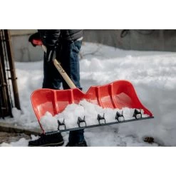 Garant 22 In. W X 57.5 In. L Poly Snow Pusher -Gardens and Horticulture 1ff10b38 56b6 4240 87c8 fcbd99a28787