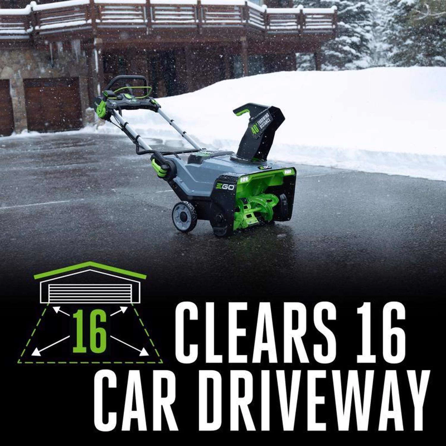 EGO Power+ Peak Power SNT2114 21 In. Single Stage 56 V Battery Snow Blower Kit (Battery & Charger) W/ STEEL AUGER & TWO 7.5 AH BATTERIES 6 EGO Power+ Peak Power SNT2114 21 In. Single Stage 56 V Battery Snow Blower Kit (Battery & Charger) W/ STEEL AUGER & TWO 7.5 AH BATTERIES - Image 6