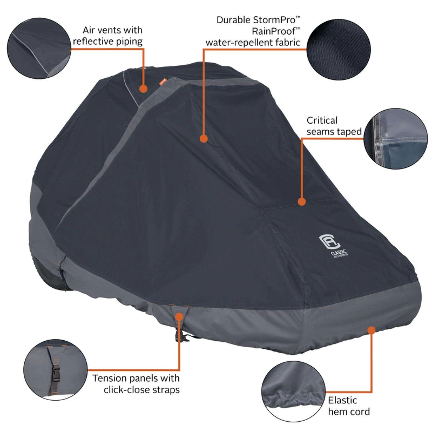 Classic Accessories StormPro Mower Cover 1 Pk 2 Classic Accessories StormPro Mower Cover 1 Pk - Image 2