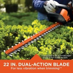 Black & Decker Black+Decker 22 In. 20 V Battery Hedge Trimmer Kit (Battery & Charger) -Gardens and Horticulture 2b0492c0 ea6f 434f 9732 20c9c6f86dc5