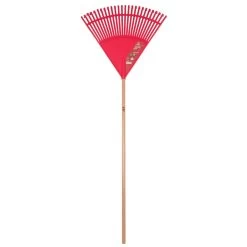 Ace 65 In. 26 Tine Poly Leaf Rake Wood Handle