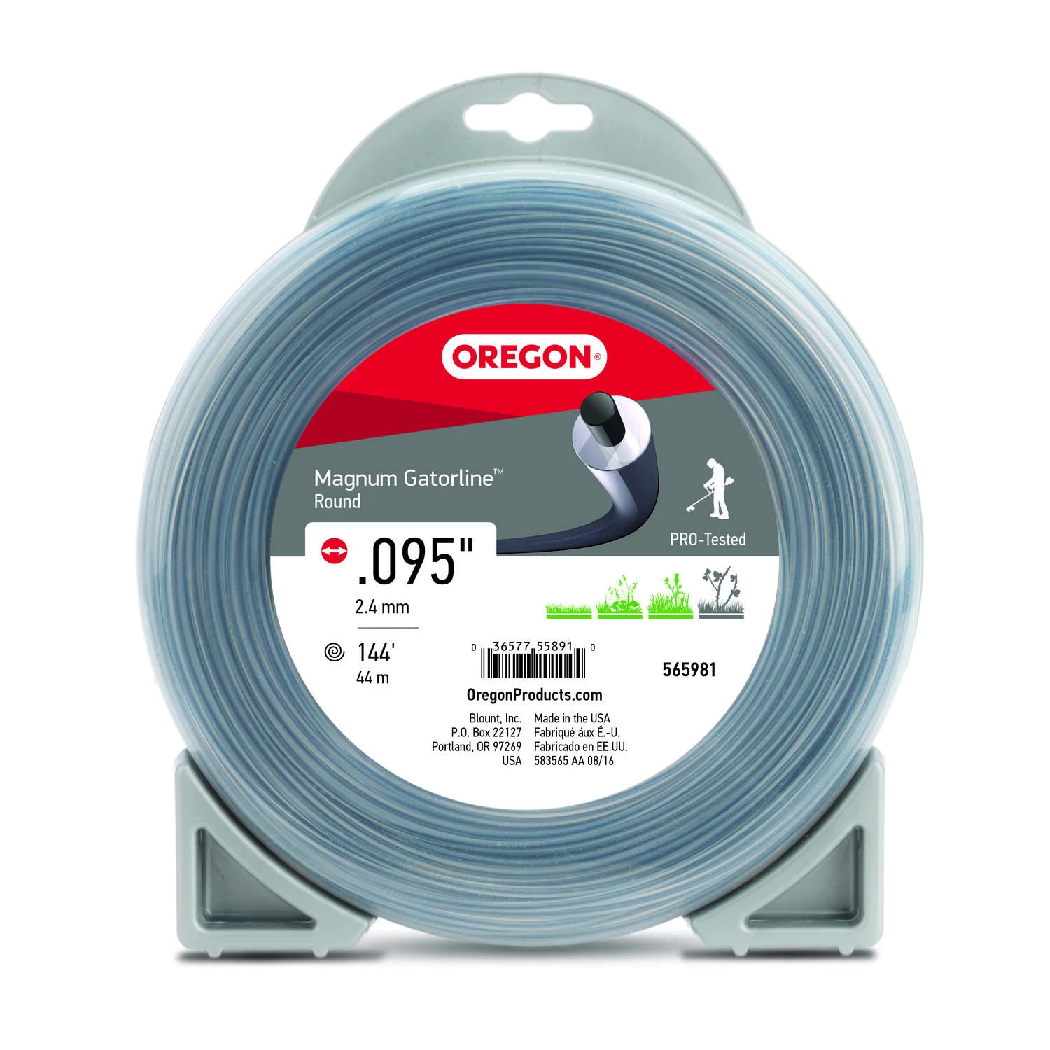 Oregon Magnum Gatorline Professional Grade 0.095 In. D X 144 Ft. L Trimmer Line 1 Oregon Magnum Gatorline Professional Grade 0.095 In. D X 144 Ft. L Trimmer Line