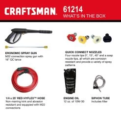 Craftsman CMXGWFN061214 CRX 3000 Psi Gas 2.3 Gpm Pressure Washer -Gardens and Horticulture 31219648 abd4 48bb 9a64 bc7450aee908