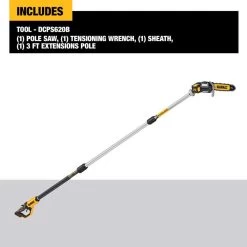 DeWalt 20V MAX XR 8 In. 20 V Battery Pole Saw Tool Only 12 DeWalt 20V MAX XR 8 In. 20 V Battery Pole Saw Tool Only -Gardens and Horticulture 318baf24 0d4d 42fe 9cf4 ba0fb3cdf8de