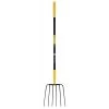 John Deere 6 Tine Steel Manure Fork 48 In. Fiberglass Handle