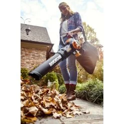 Worx 75 Mph 600 CFM 120 V Electric Handheld Blower/Mulcher/Vac -Gardens and Horticulture 38928c70 afab 443d 94e1 adce234338c1