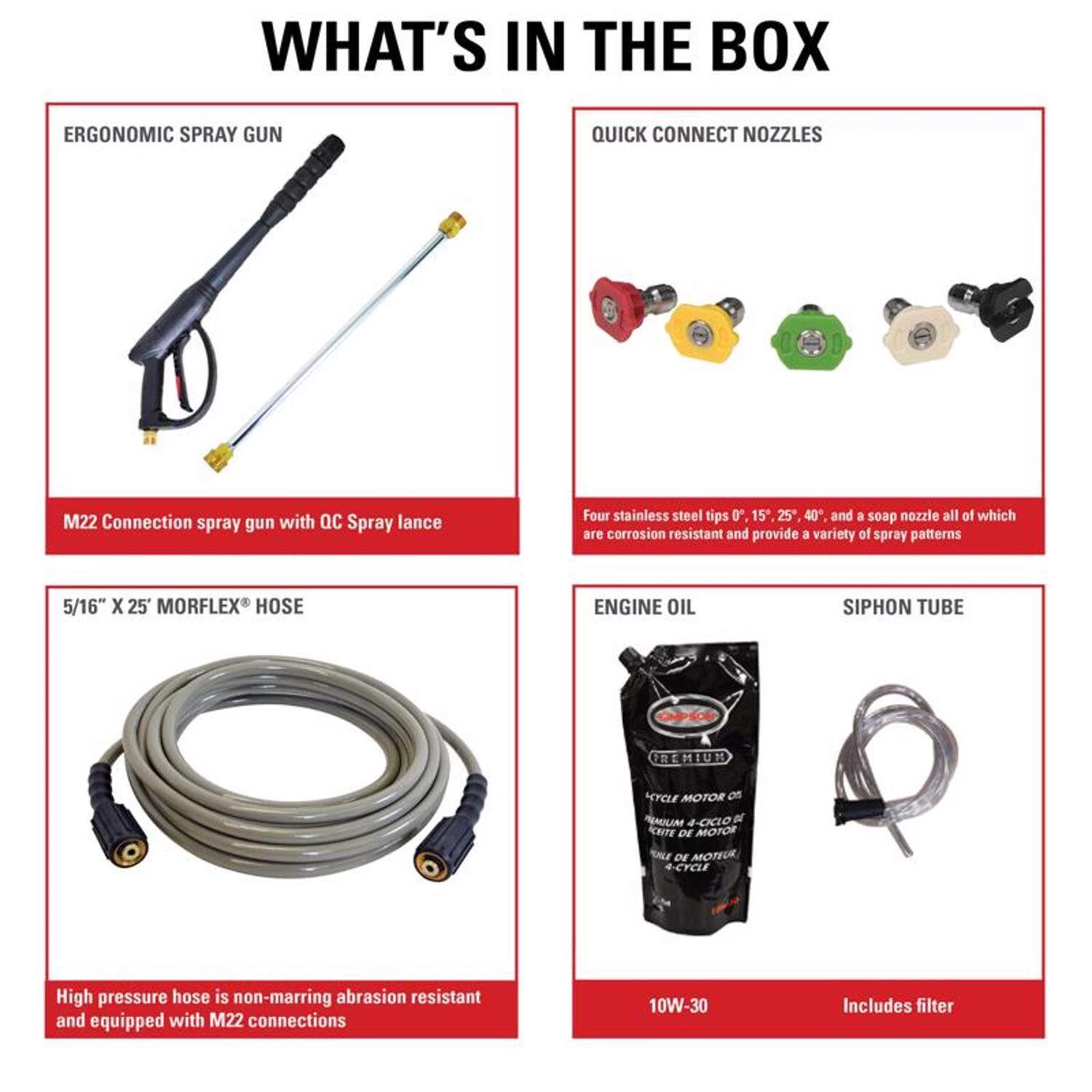 Simpson Powershot PS61201 Kohler 3500 Psi Gas 2.5 Gpm Pressure Washer 6 Simpson Powershot PS61201 Kohler 3500 Psi Gas 2.5 Gpm Pressure Washer - Image 6