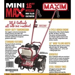 Maxim Mini Max 8 In. 4-Cycle 35 Cc Cultivator/Tiller -Gardens and Horticulture 3a9fd86d 6a9f 4947 8106 007f0c3677ce
