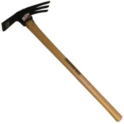 Vaughan Ground Breakers 3 Tine Iron Mattock Tiller 26 In. Wood Handle