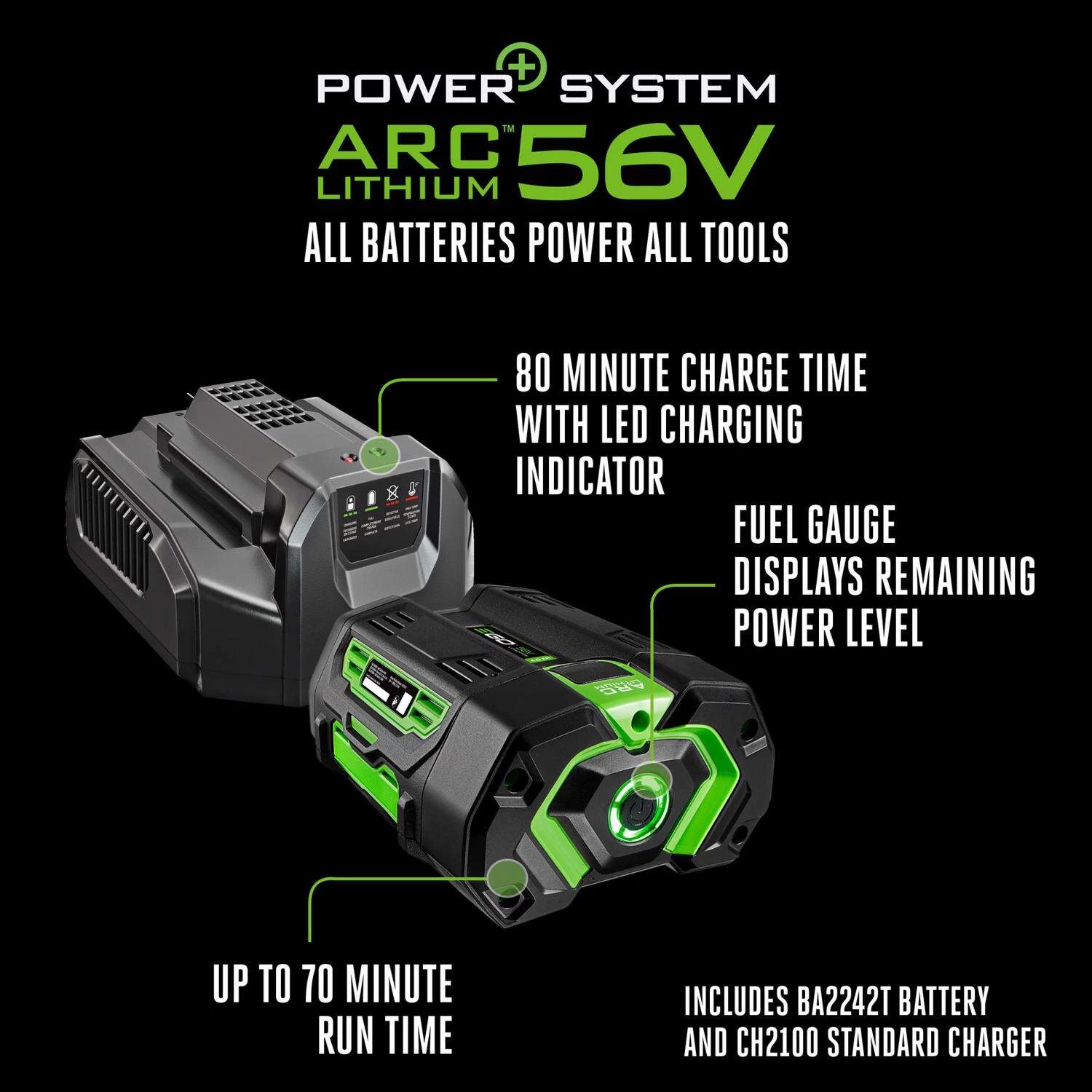 EGO Power+ LB6503 180 Mph 650 CFM 56 V Battery Handheld Leaf Blower Kit (Battery & Charger) W/ 4.0 AH BATTERY 9 EGO Power+ LB6503 180 Mph 650 CFM 56 V Battery Handheld Leaf Blower Kit (Battery & Charger) W/ 4.0 AH BATTERY - Image 9