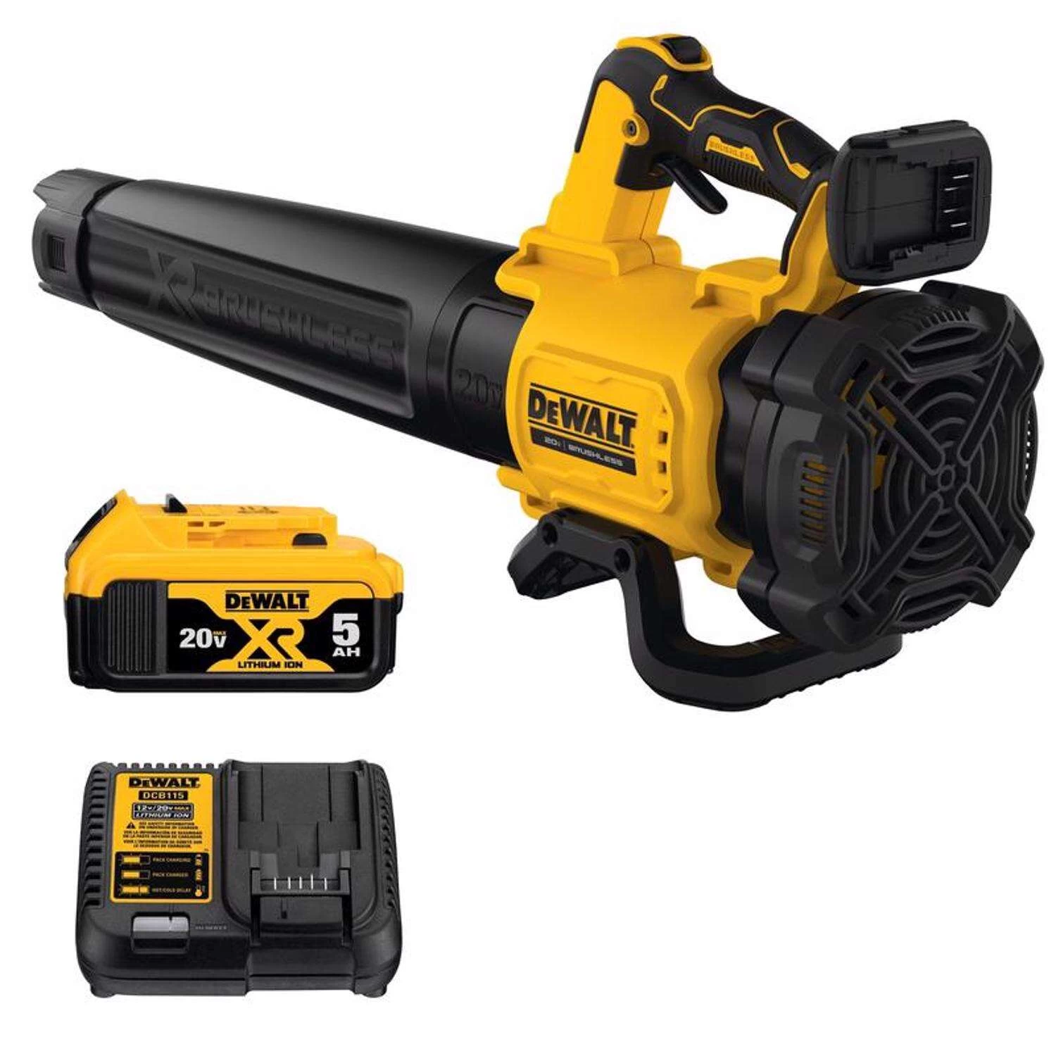 DeWalt 20V MAX DCBL722P1 125 Mph 450 CFM 20 V Battery Handheld Blower Kit (Battery & Charger) 1 DeWalt 20V MAX DCBL722P1 125 Mph 450 CFM 20 V Battery Handheld Blower Kit (Battery & Charger)