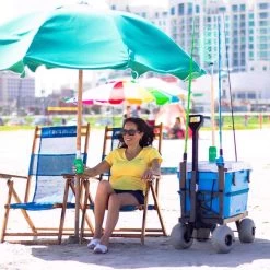 Mighty Max Cart Beach Cart Plastic Folding Utility Wagon -Gardens and Horticulture 4193ca41 f75d 4b17 a743 a519c615af45