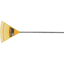 True Temper 55.75 In. 20 Tine Poly Kids Rake Wood Handle