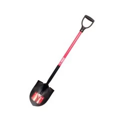 Bully Tools 46 In. Steel Round Shovel Fiberglass Handle