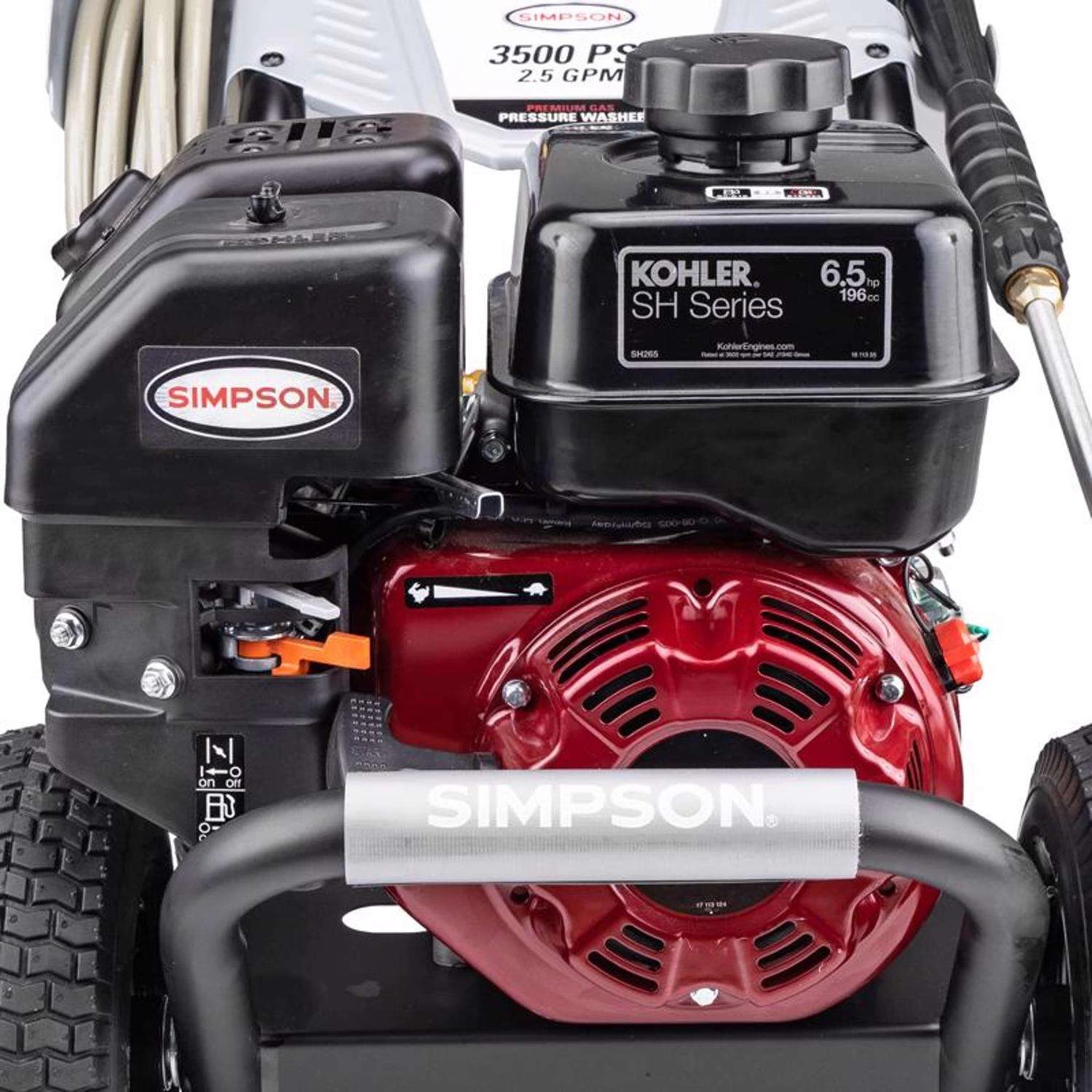 Simpson Powershot PS61201 Kohler 3500 Psi Gas 2.5 Gpm Pressure Washer 7 Simpson Powershot PS61201 Kohler 3500 Psi Gas 2.5 Gpm Pressure Washer - Image 7