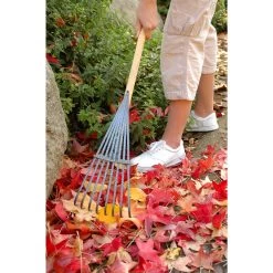 Yard Butler 62 In. 8 Tine Steel Rake Wood Handle -Gardens and Horticulture 443708e4 47b5 4a99 87ae bf385e6fdc03