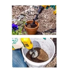 Power Planter 12 In. Steel Bulb Auger Drill Bit -Gardens and Horticulture 44e22985 b18c 459e b870 8c596101c799