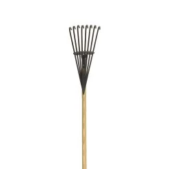 Yard Butler 62 In. 8 Tine Steel Rake Wood Handle