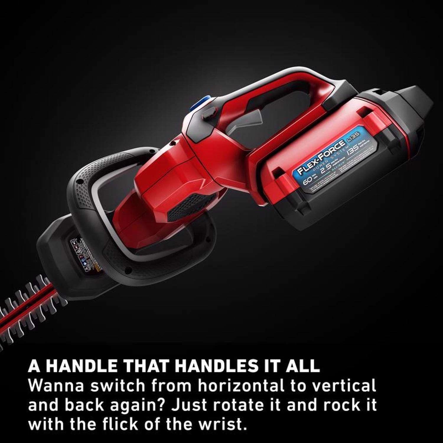 Toro Flex Force 51841 24 In. 60 V Battery Hedge Trimmer Kit (Battery & Charger) 6 Toro Flex Force 51841 24 In. 60 V Battery Hedge Trimmer Kit (Battery & Charger) - Image 6