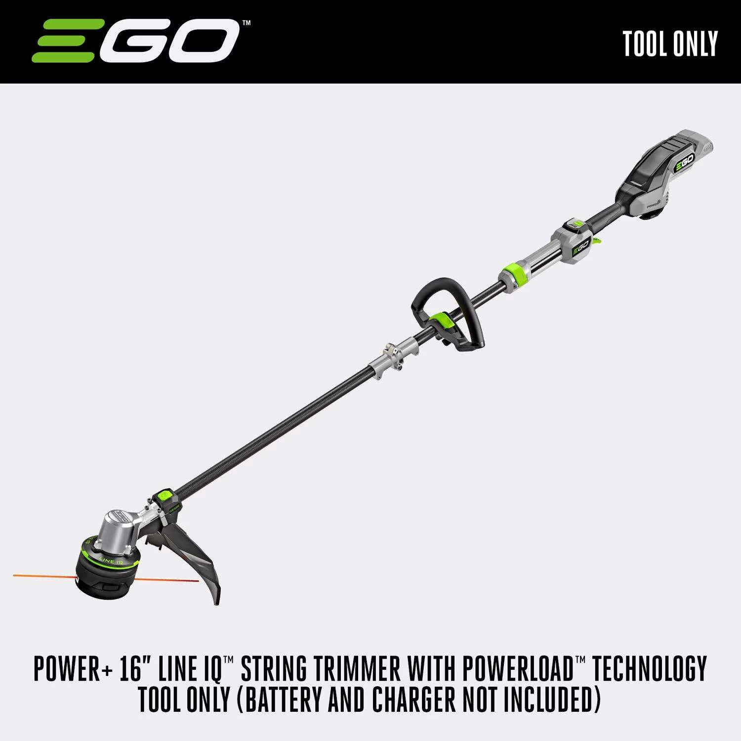 EGO Power+ Line IQ With Powerload ST1620T 16 In. 56 V Battery String Trimmer Tool Only W/ TELESCOPIC SHAFT 2 EGO Power+ Line IQ With Powerload ST1620T 16 In. 56 V Battery String Trimmer Tool Only W/ TELESCOPIC SHAFT - Image 2