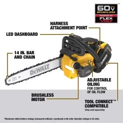 DeWalt Flexvolt 14 In. 35 Cc 60 V Battery Chainsaw Kit (Battery & Charger) -Gardens and Horticulture 4b0746b7 8df6 4747 b5b7 e8efd2477f30