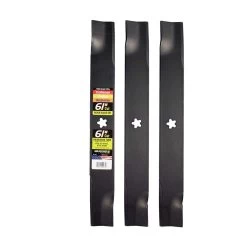 MaxPower 61 In. Standard Mower Blade Set For Riding Mowers 3 Pk