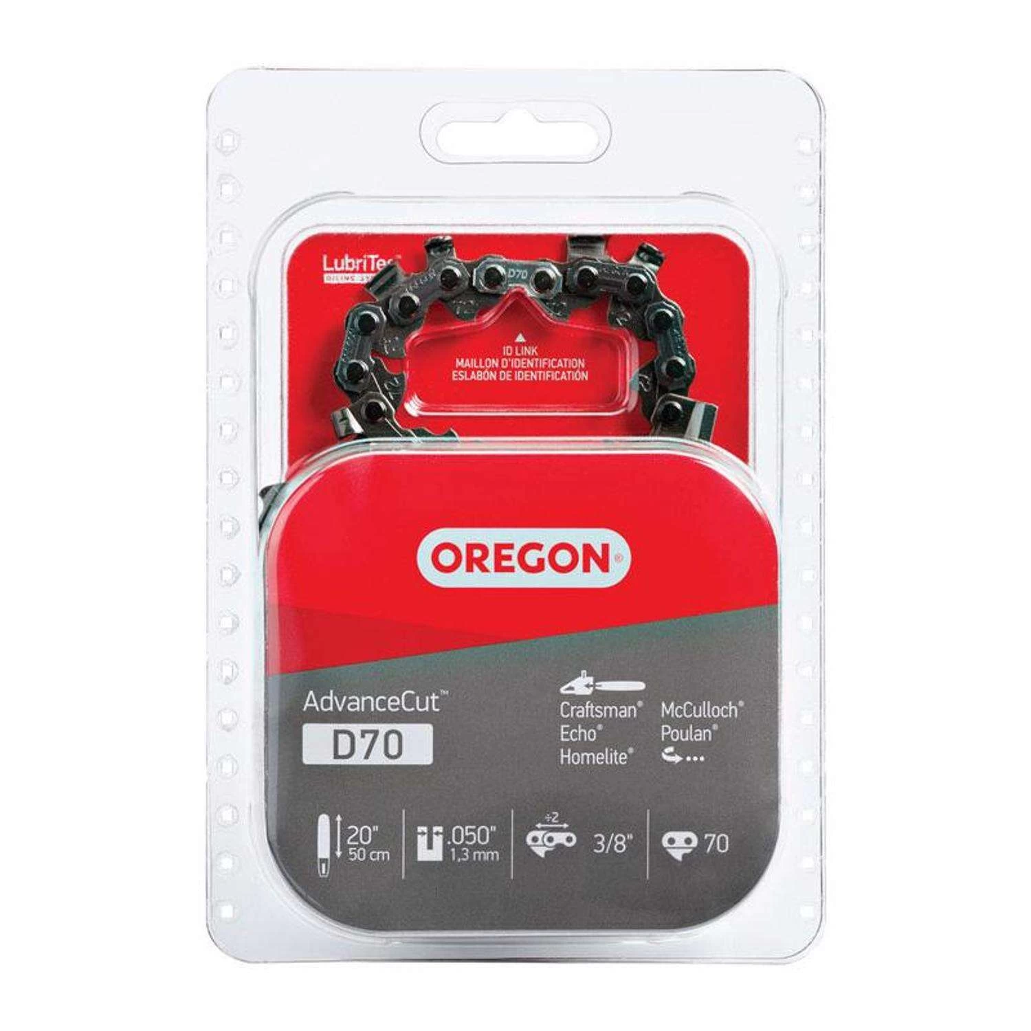 Oregon AdvanceCut D70 20 In. Chainsaw Chain 70 Links 1 Oregon AdvanceCut D70 20 In. Chainsaw Chain 70 Links