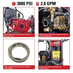 Simpson BB65106 Honda 4000 Psi Gas 4 Gpm Pressure Washer -Gardens and Horticulture 5414973f 05e4 401f 9040 fabeab287309
