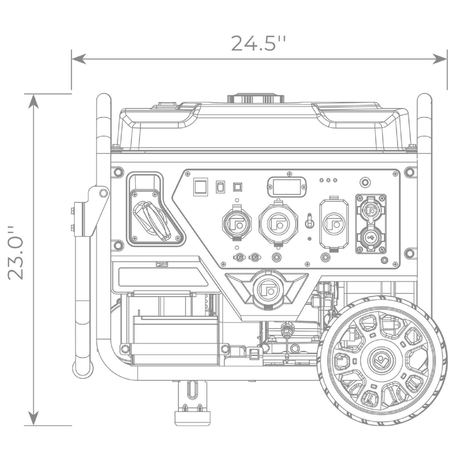 Firman Whisper Hybrid Series 4500 W 120 V Gasoline Or Propane Portable Inverter Generator 7 Firman Whisper Hybrid Series 4500 W 120 V Gasoline Or Propane Portable Inverter Generator - Image 7