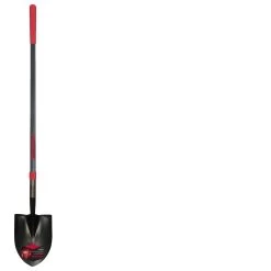 Razor-Back 59.25 In. Steel Round Digging Shovel Fiberglass Handle