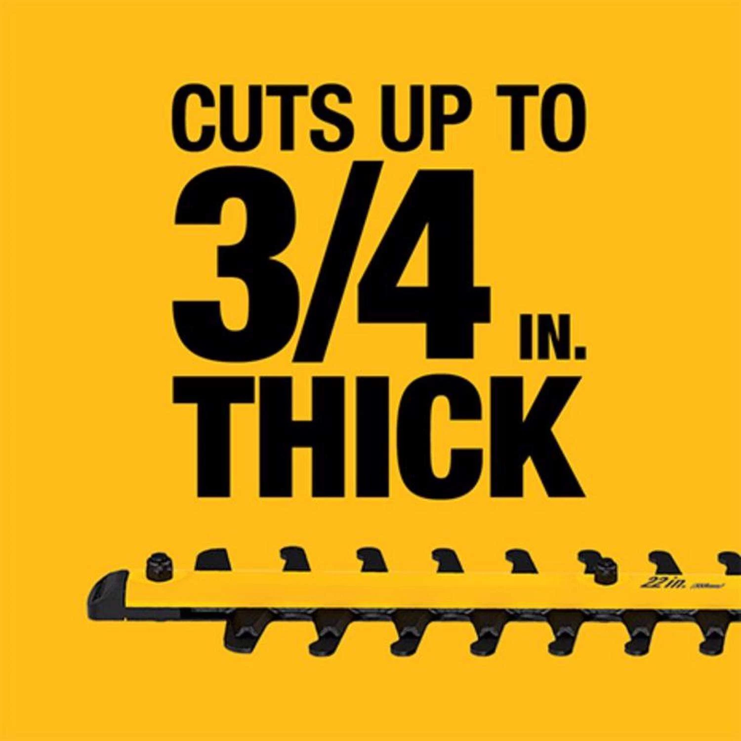 DeWalt 20V MAX DCHT820B 22 In. 20 V Battery Hedge Trimmer Tool Only 2 DeWalt 20V MAX DCHT820B 22 In. 20 V Battery Hedge Trimmer Tool Only - Image 2