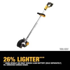 DeWalt MAX DCED400B 2 In. 20 V Battery Edger Tool Only -Gardens and Horticulture 5b461a3d a561 47d8 b83f 33d61ca1b9ad