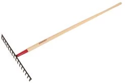 Razor-Back 67.25 In. 16 Tine Steel Level Rake Wood Handle