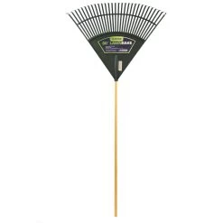 Rugg 65 In. 30 Tine Poly Leaf Rake Wood Handle