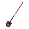 Bully Tools 58 In. Steel Round Digging Shovel Fiberglass Handle