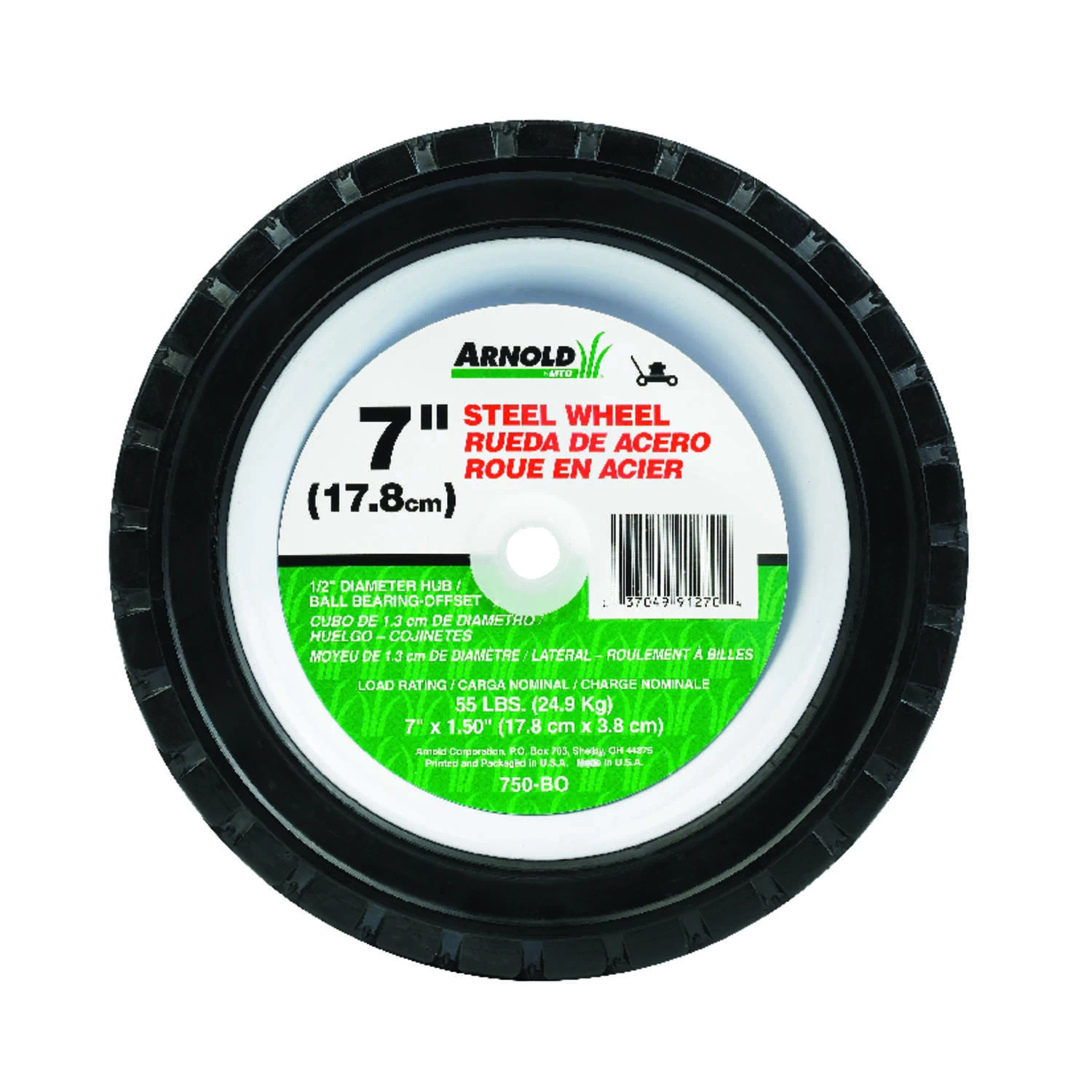 Arnold 1.5 In. W X 7 In. D Steel Lawn Mower Replacement Wheel 55 Lb 1 Arnold 1.5 In. W X 7 In. D Steel Lawn Mower Replacement Wheel 55 Lb