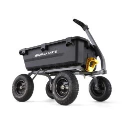 Gorilla Carts Poly Dump Cart 1200 Lb. Cap. -Gardens and Horticulture 633dc7fb e1d6 49c9 a319 71accec52e21